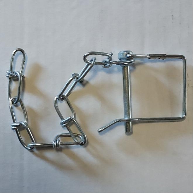 1/4" Wire lock pin with chain