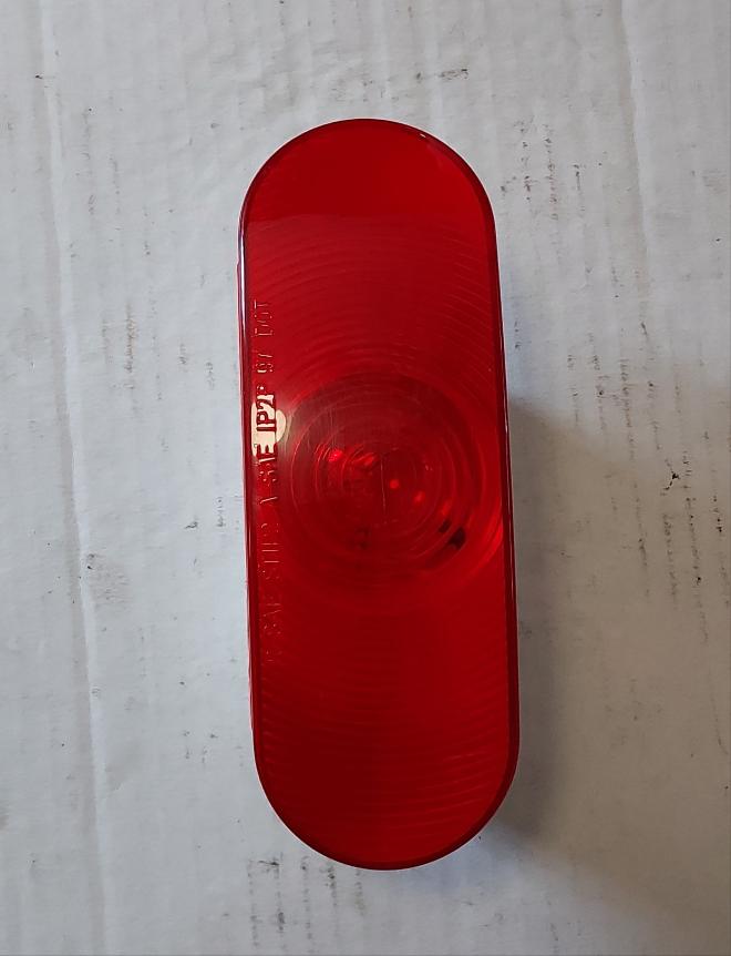 6.5" Oval red incandescent light