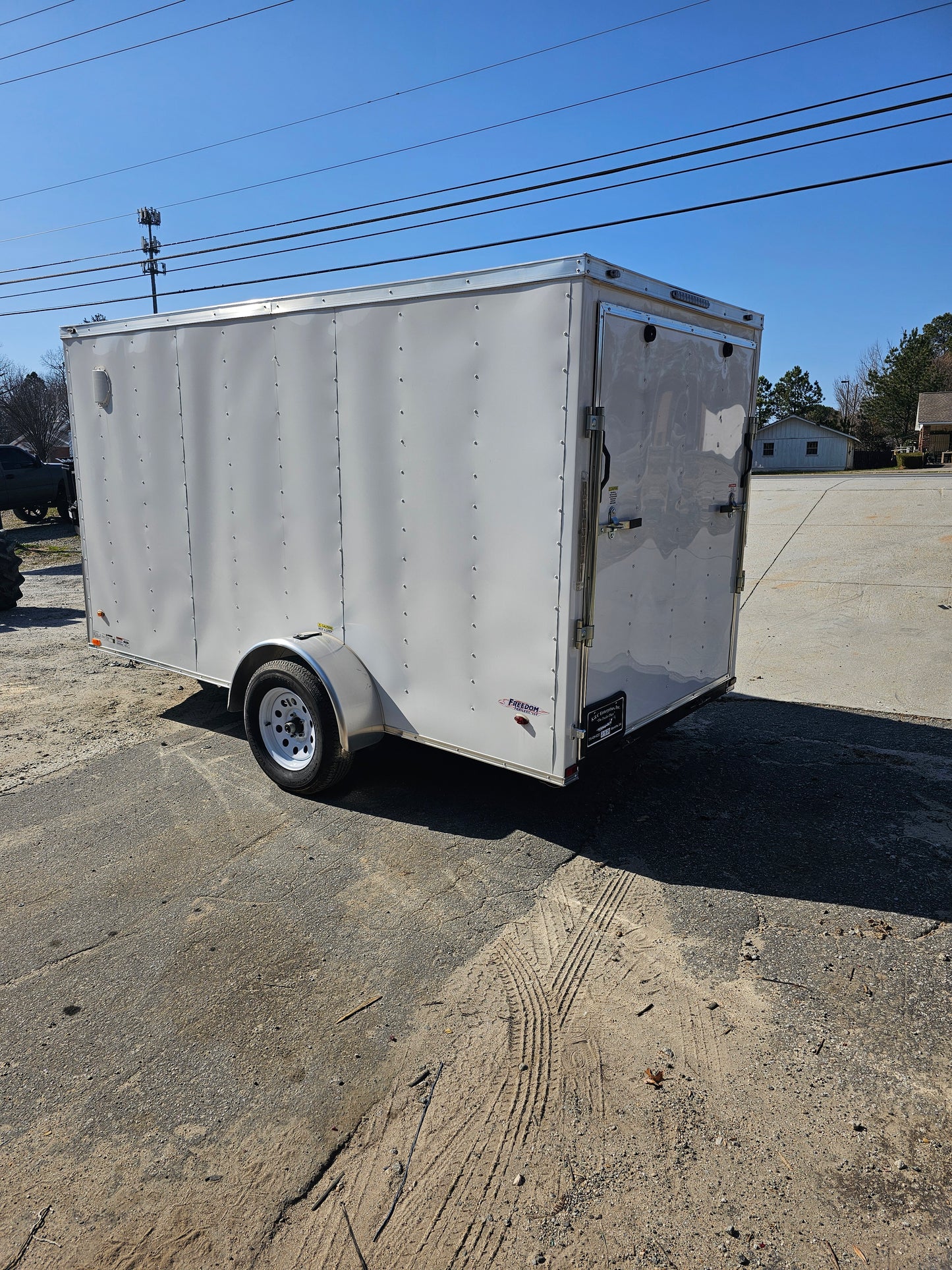 6X12 Single Axle Enclosed Trailer