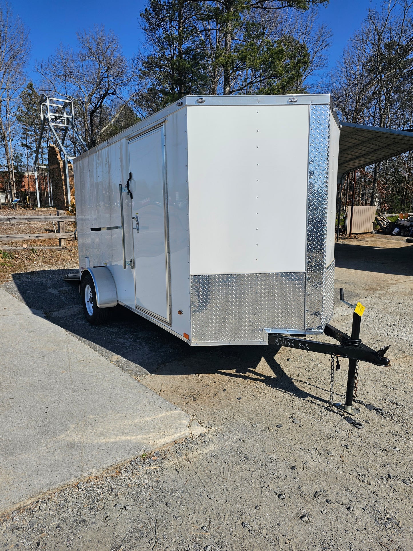 6X12 Single Axle Enclosed Trailer