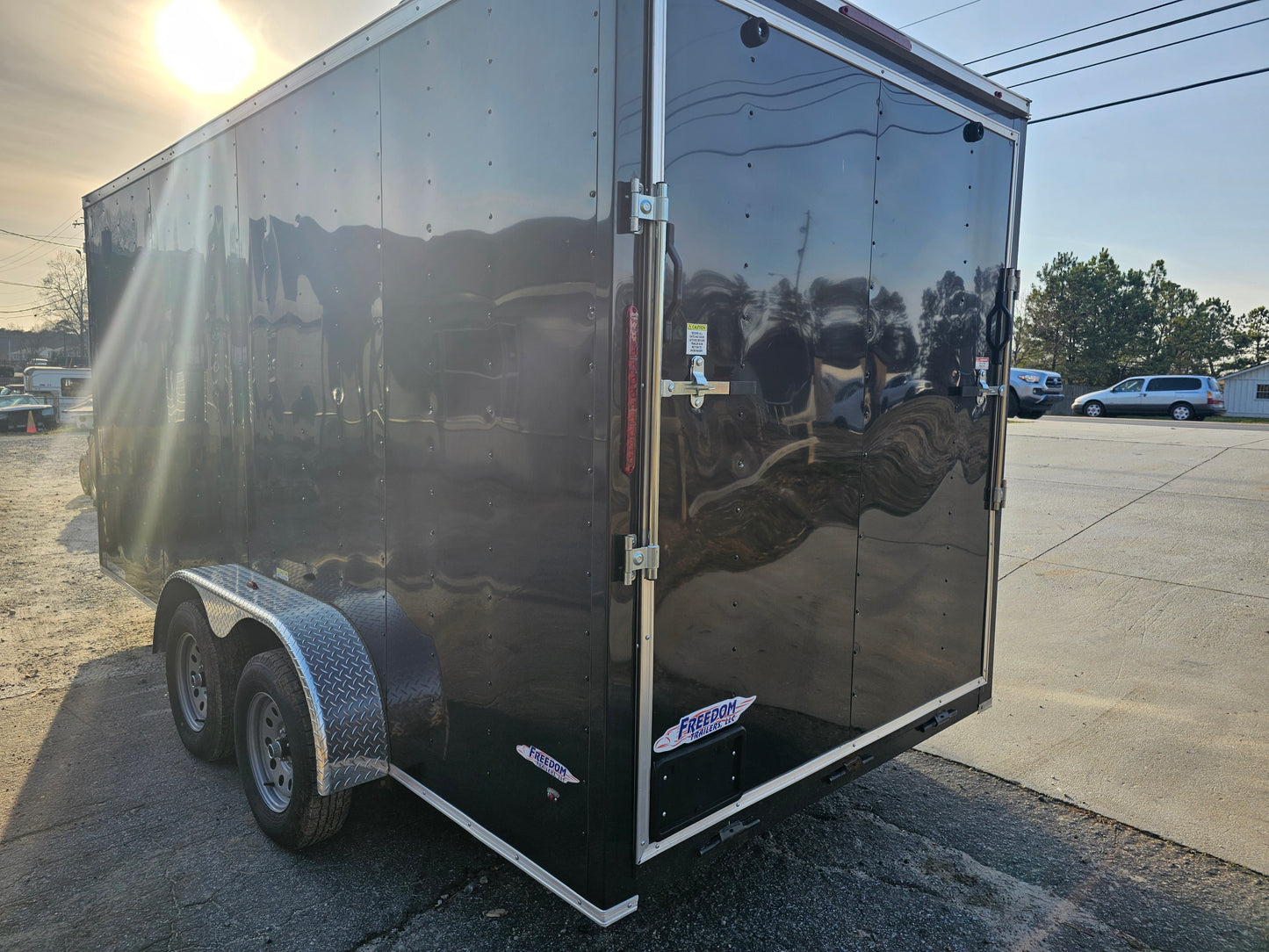 7X16 Black Enclosed Trailer ( SOLD AT COST)